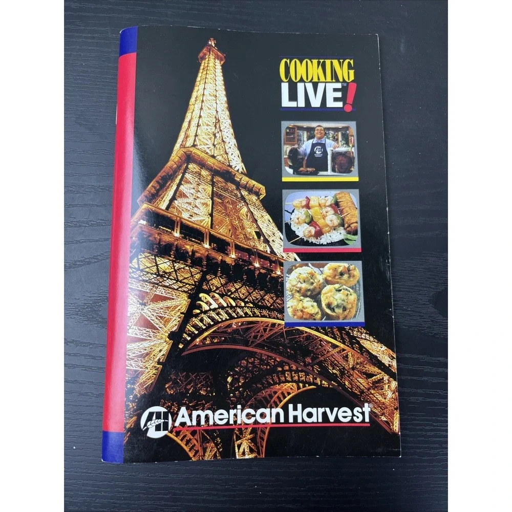 American Harvest Cooking Live Cookbook Hardcover Vintage‎ Recipes Home Cooking